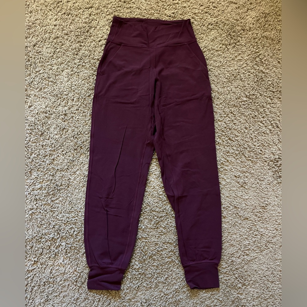 Lululemon High Rise Align Joggers (Burgundy)